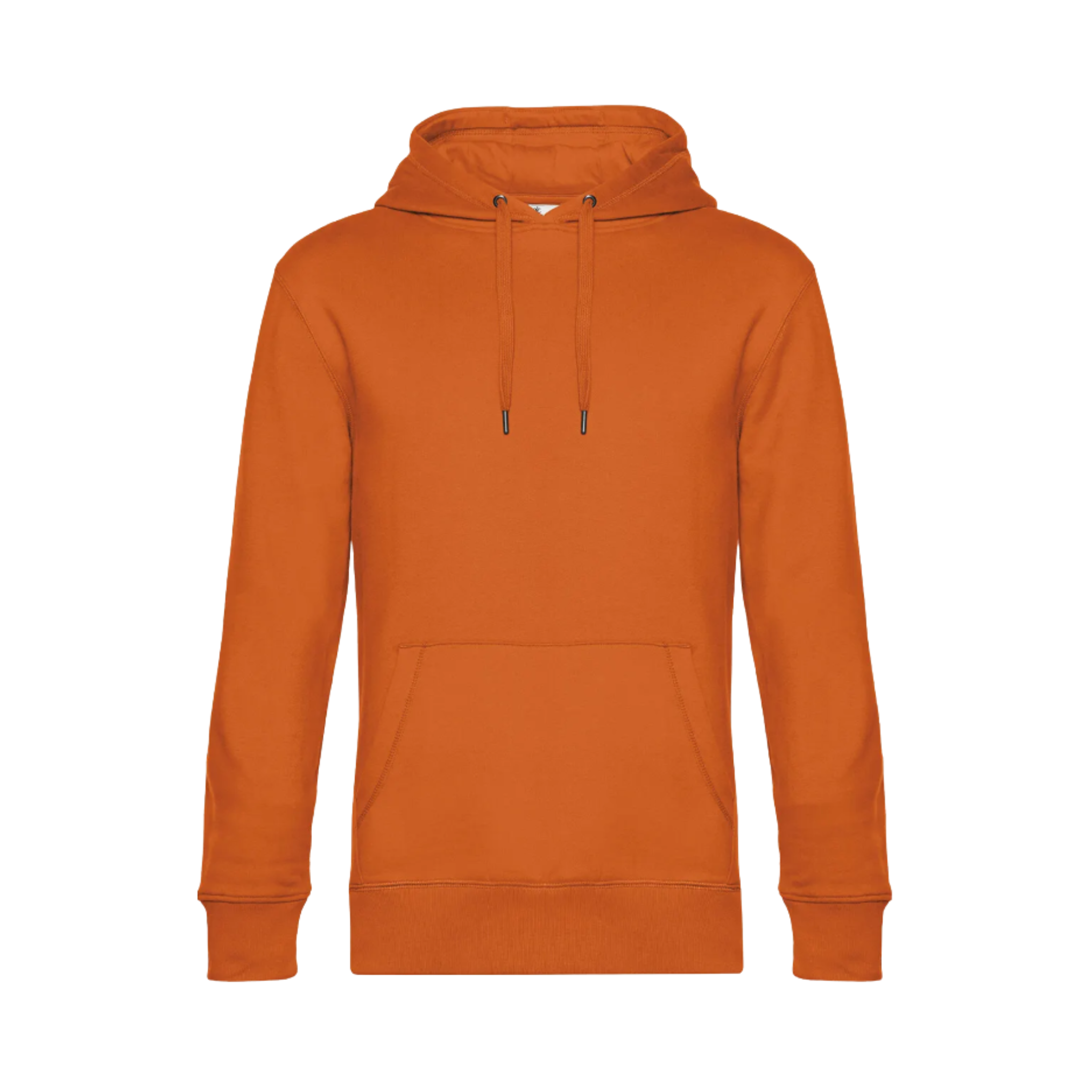Pull à capuche orange chasse personnalisable - tête de chien et gibier
