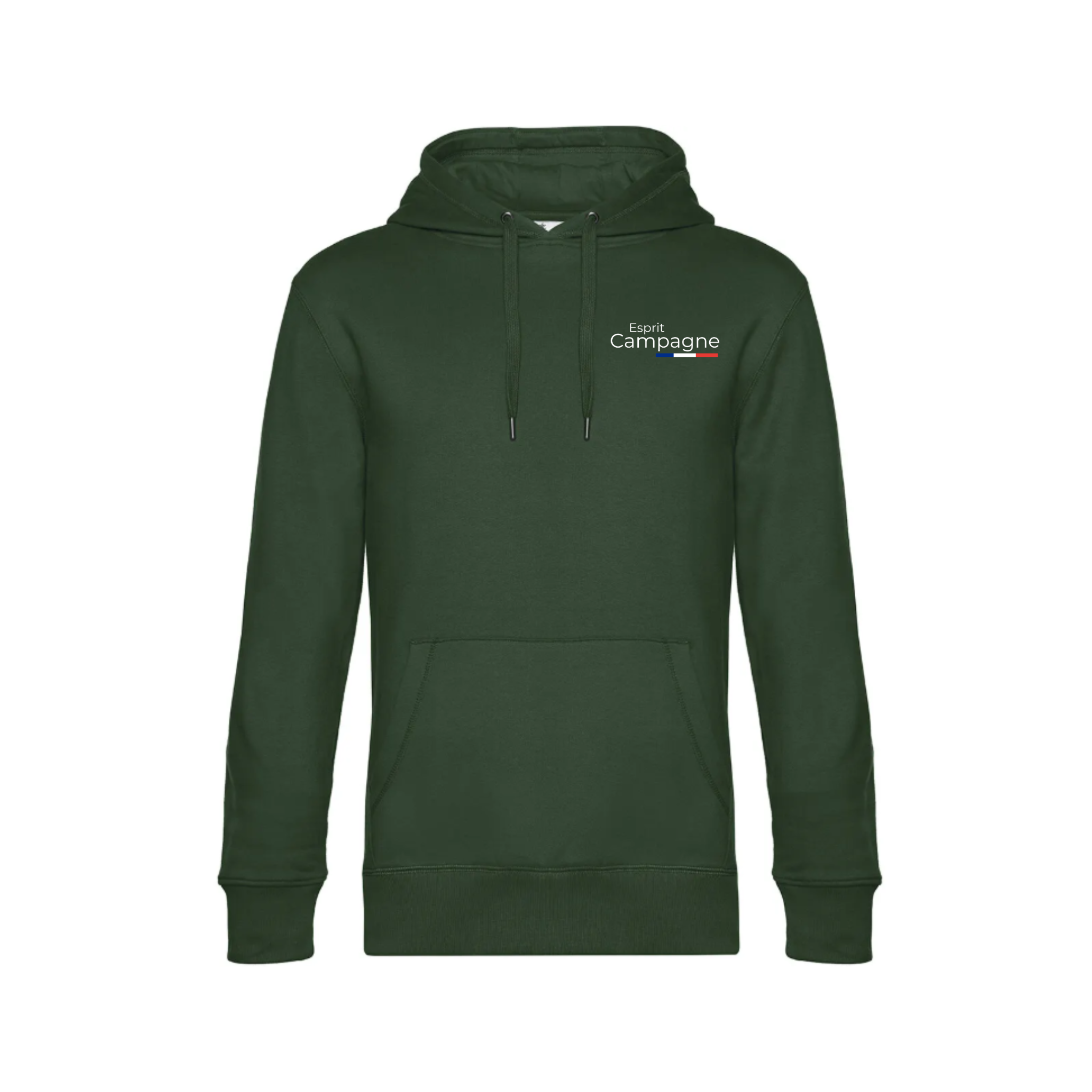 Pull à capuche vert Esprit Campagne - Au cœur de la nature
