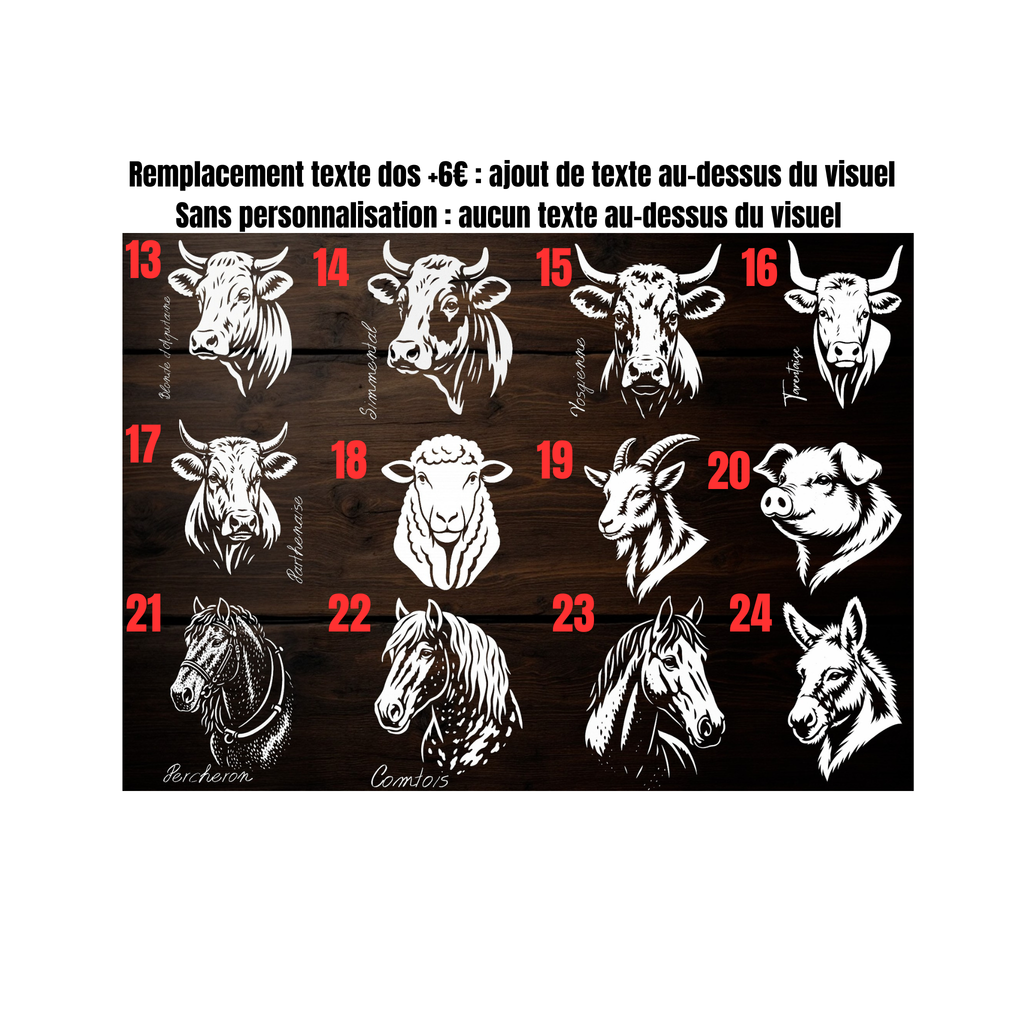 Pull à capuche noir agriculture personnalisable - tête de vache et engin agricole