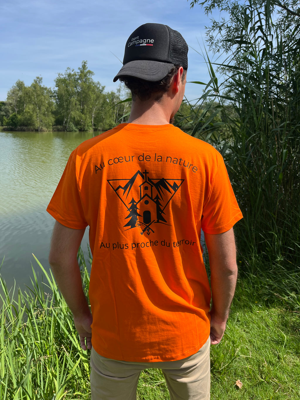 T-shirt orange Esprit Campagne - Au cœur de la nature