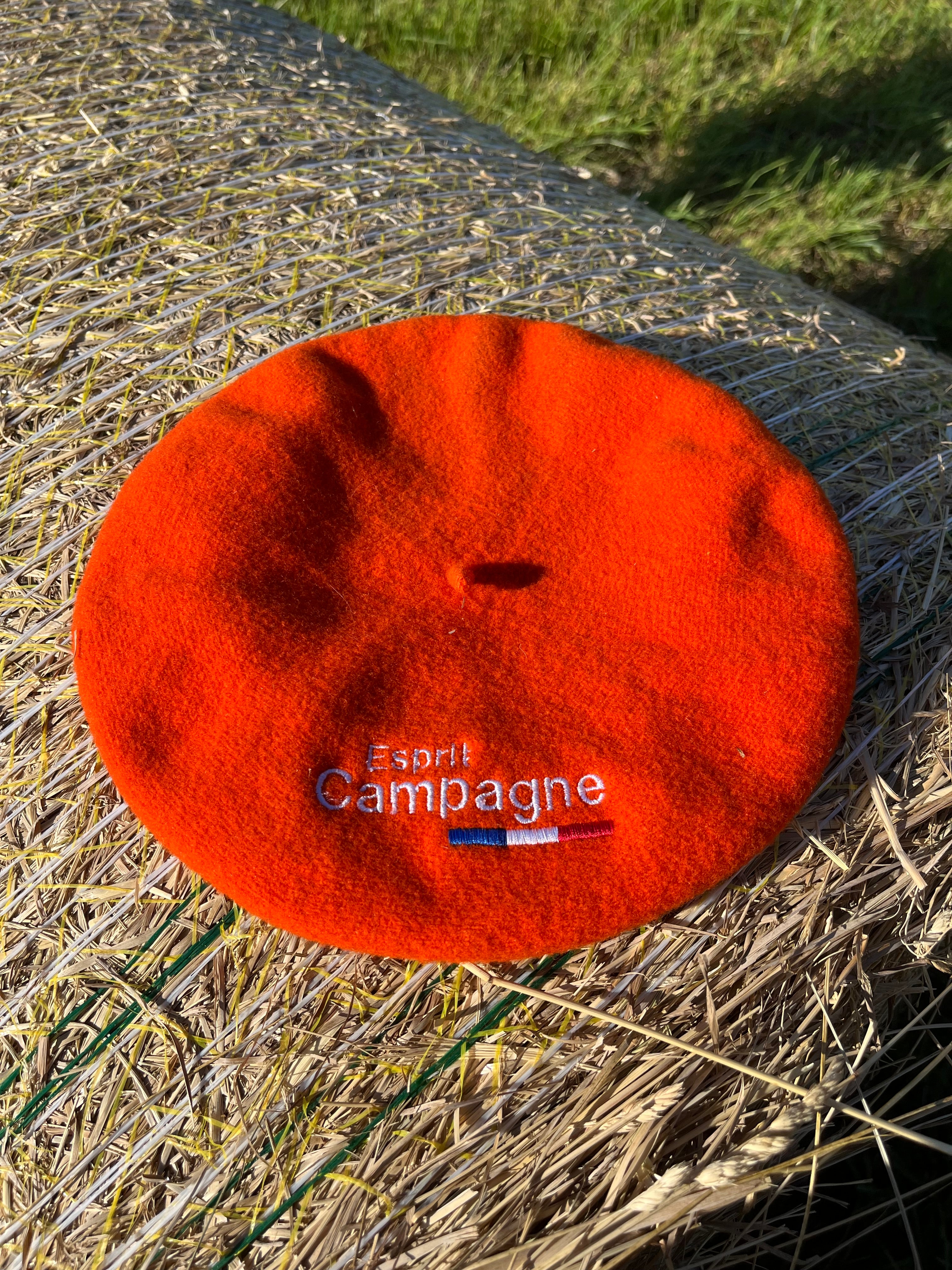 Béret Orange "Esprit Campagne"