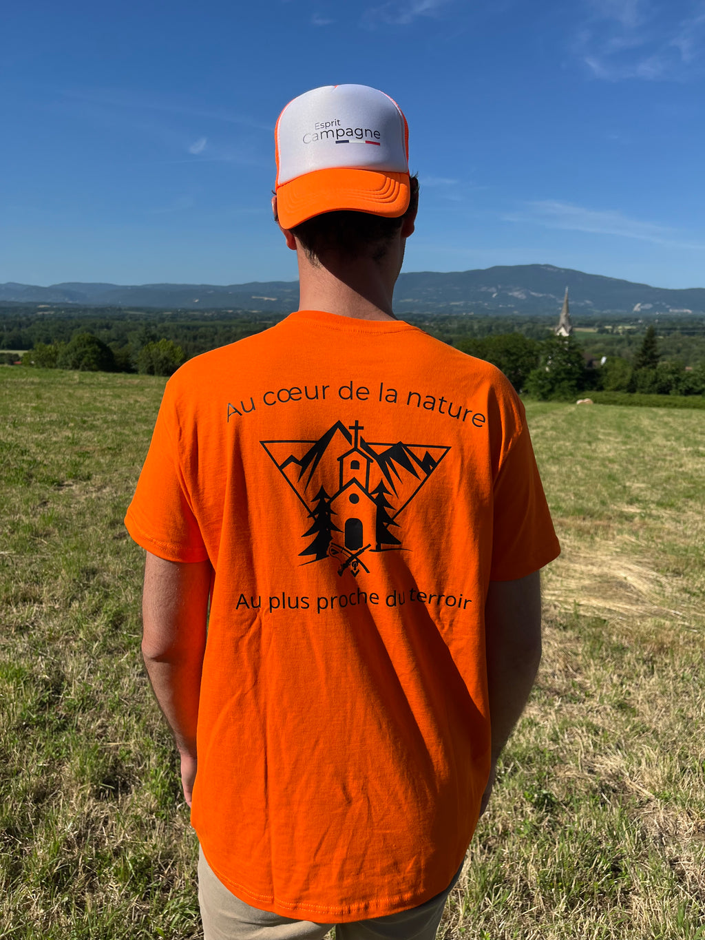 T-shirt orange Esprit Campagne - Au cœur de la nature