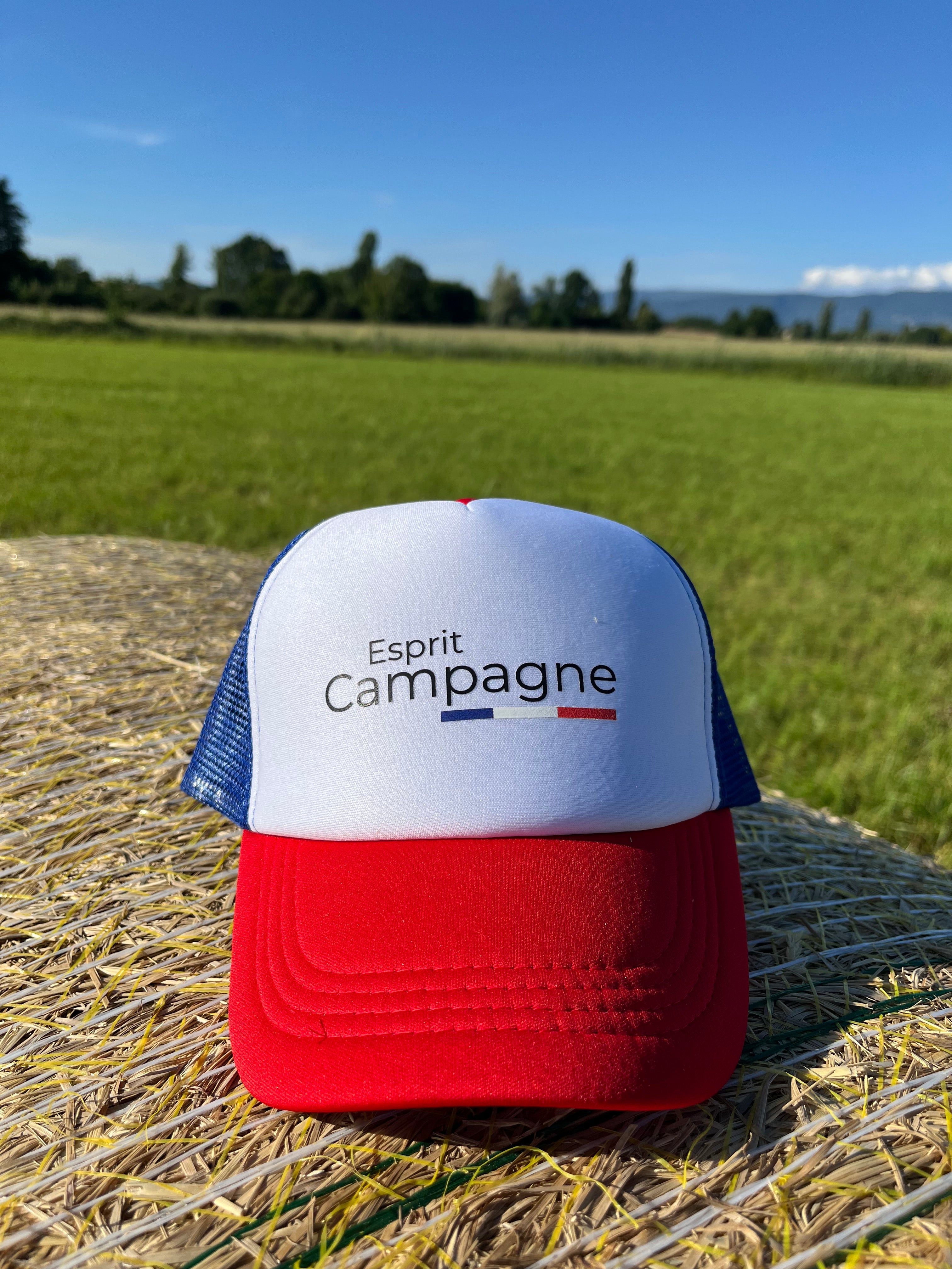 Casquette Trucker Bleu / Blanc / Rouge " Esprit Campagne "