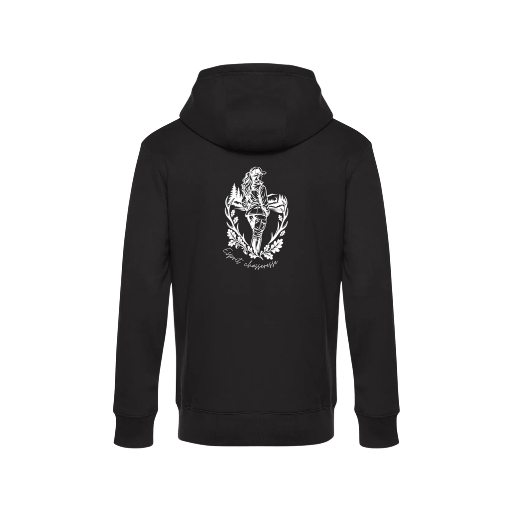 Pull à capuche esprit chasseresse