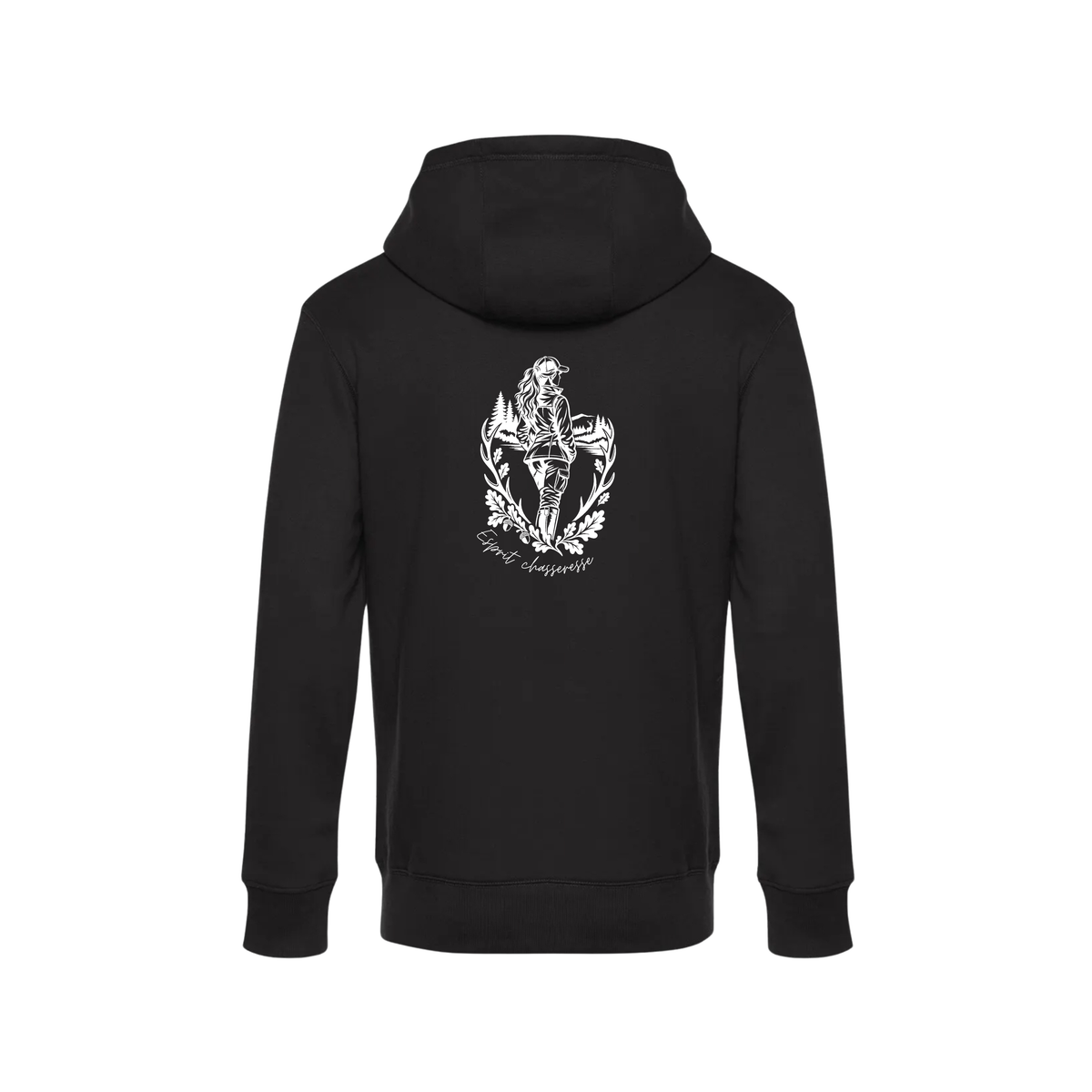 Pull à capuche esprit chasseresse