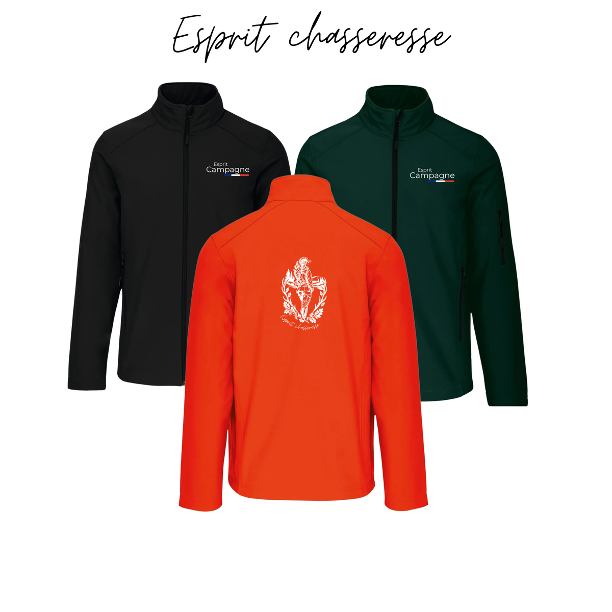 Vestes softshell esprit chasseresse