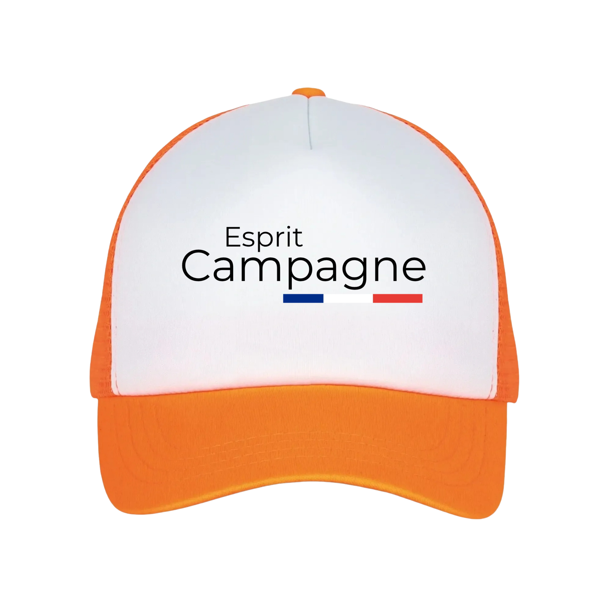 Casquette Trucker Orange " Esprit Campagne "