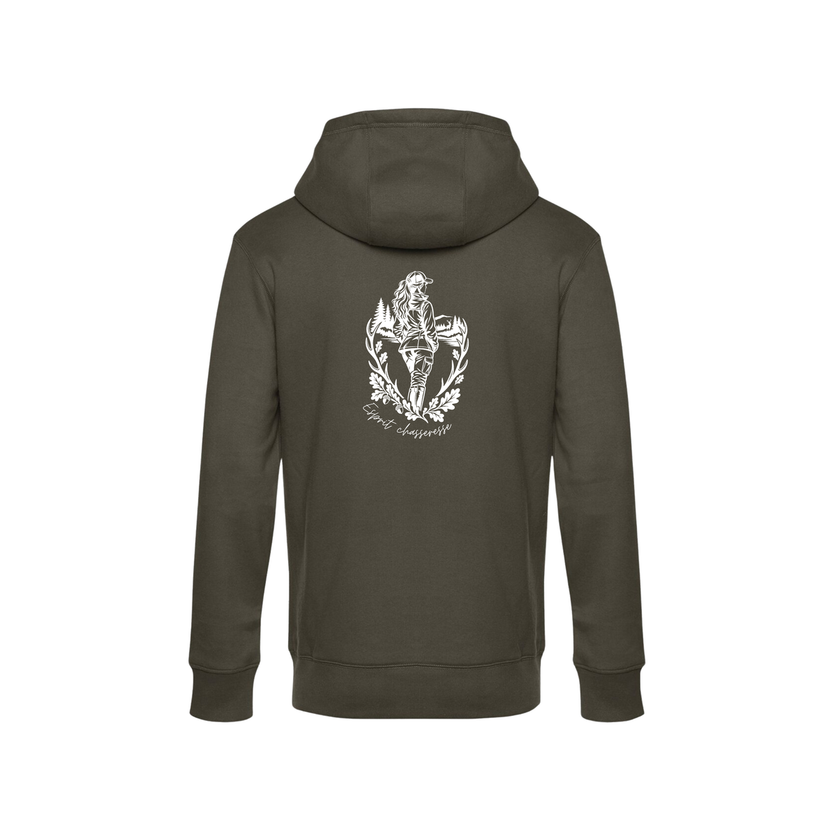 Pull à capuche esprit chasseresse