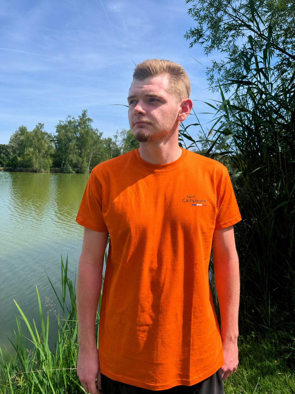 T-shirt orange Esprit Campagne - Au cœur de la nature
