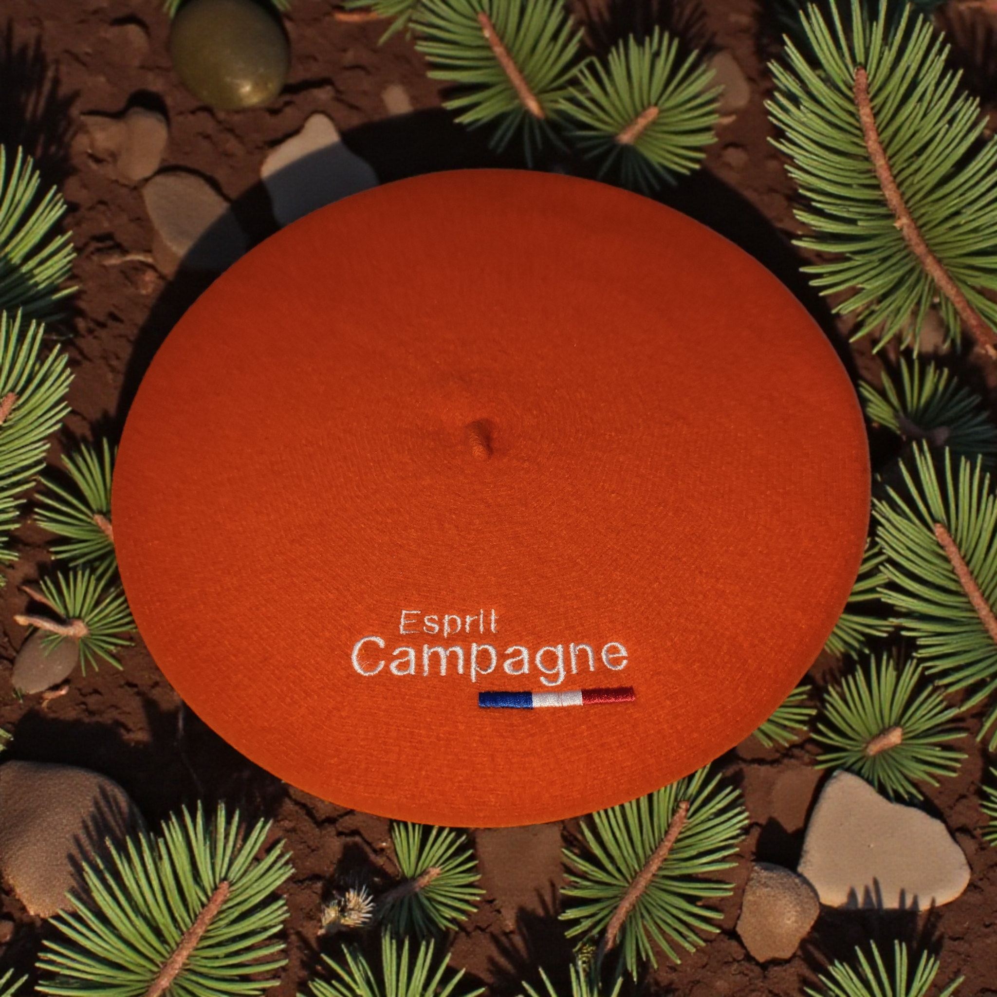 Béret Orange "Esprit Campagne"