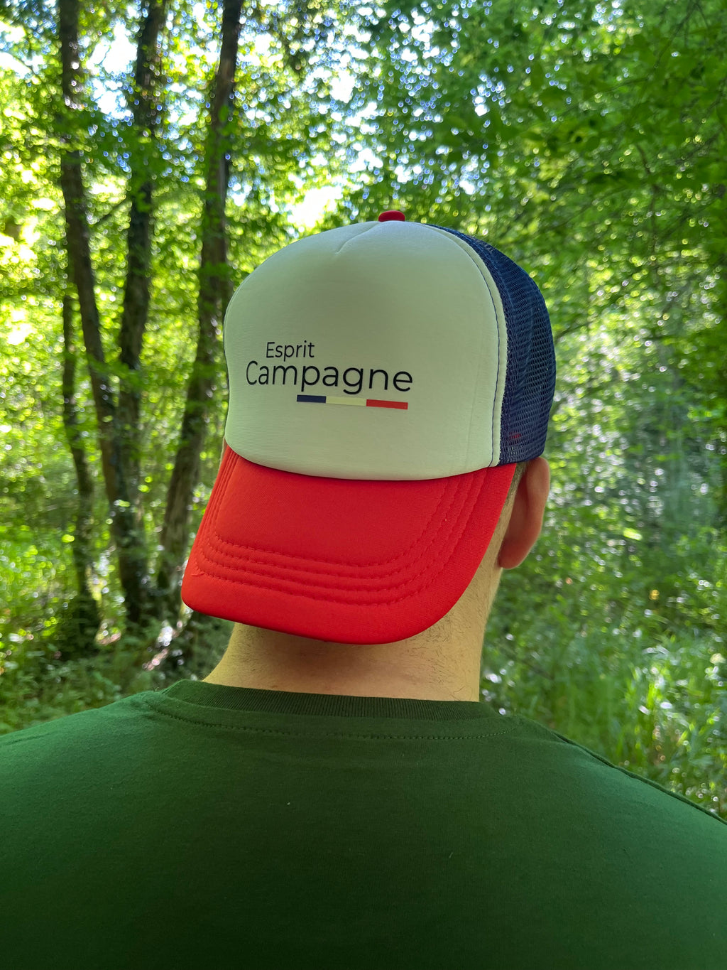 Casquette Trucker Bleu / Blanc / Rouge " Esprit Campagne "