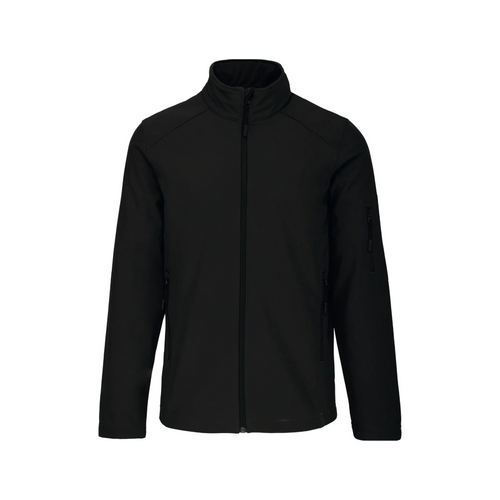 Vestes softshell noir agriculture personnalisable - tête de vache et engin agricole