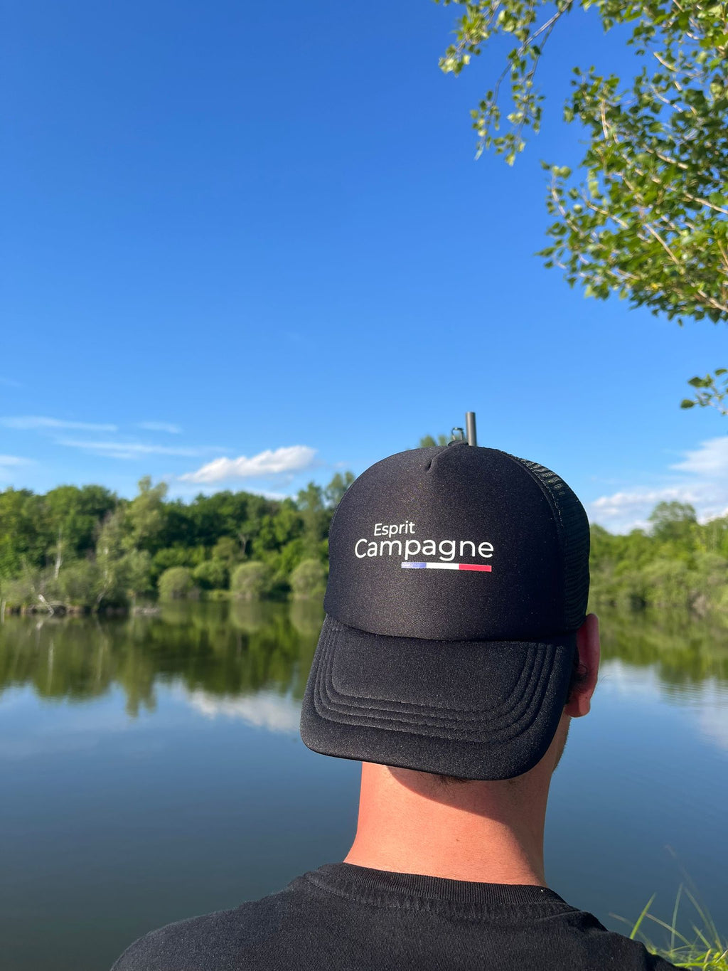 Casquette Trucker Noire " Esprit Campagne "