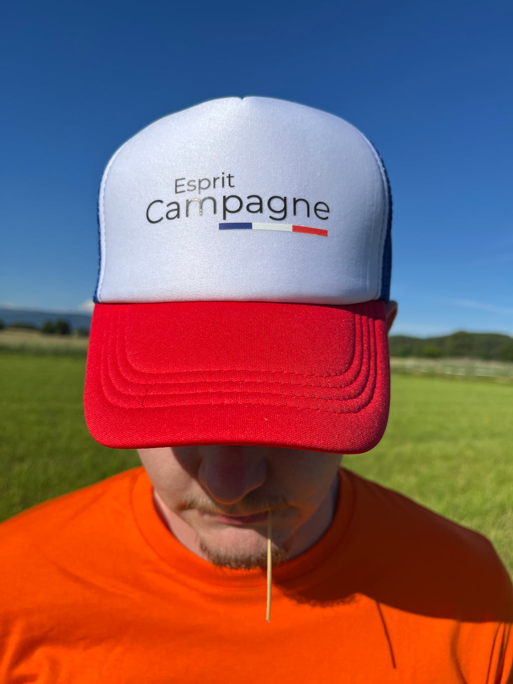 Casquette Trucker Bleu / Blanc / Rouge " Esprit Campagne "