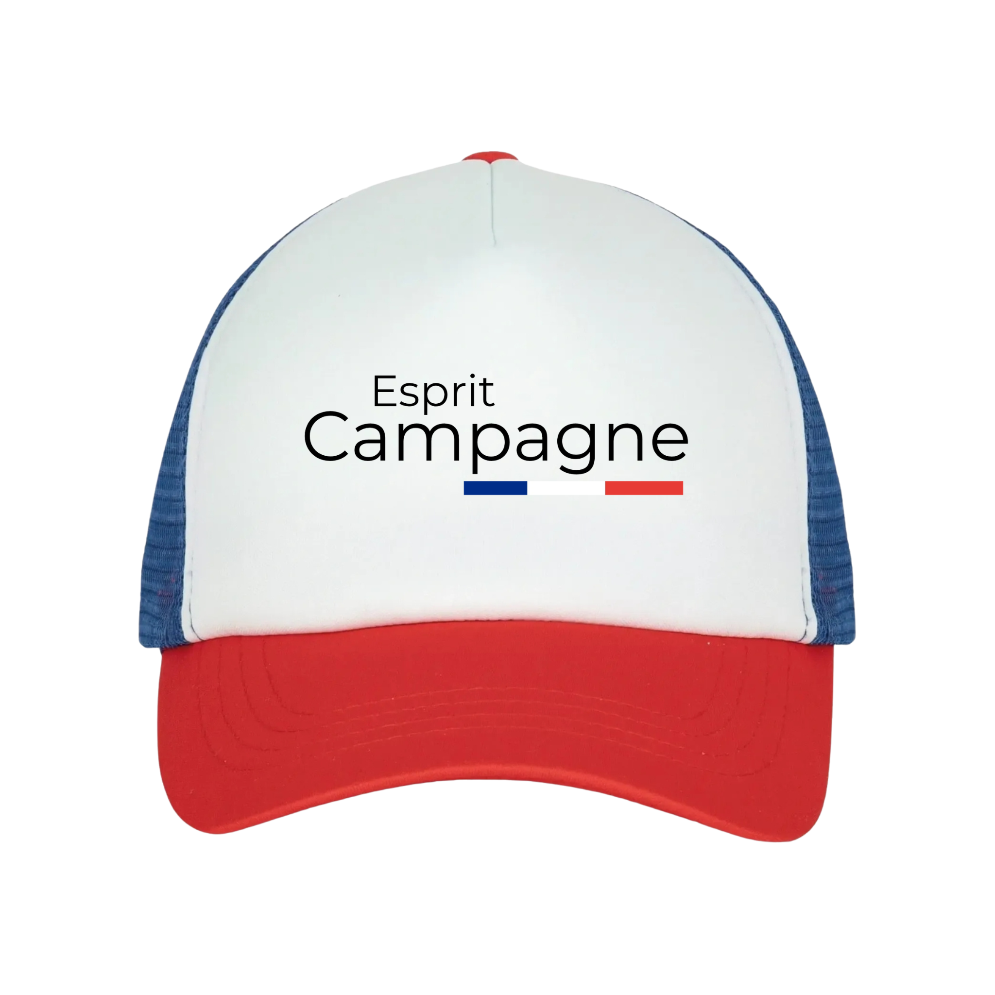 Casquette Trucker Bleu / Blanc / Rouge " Esprit Campagne "