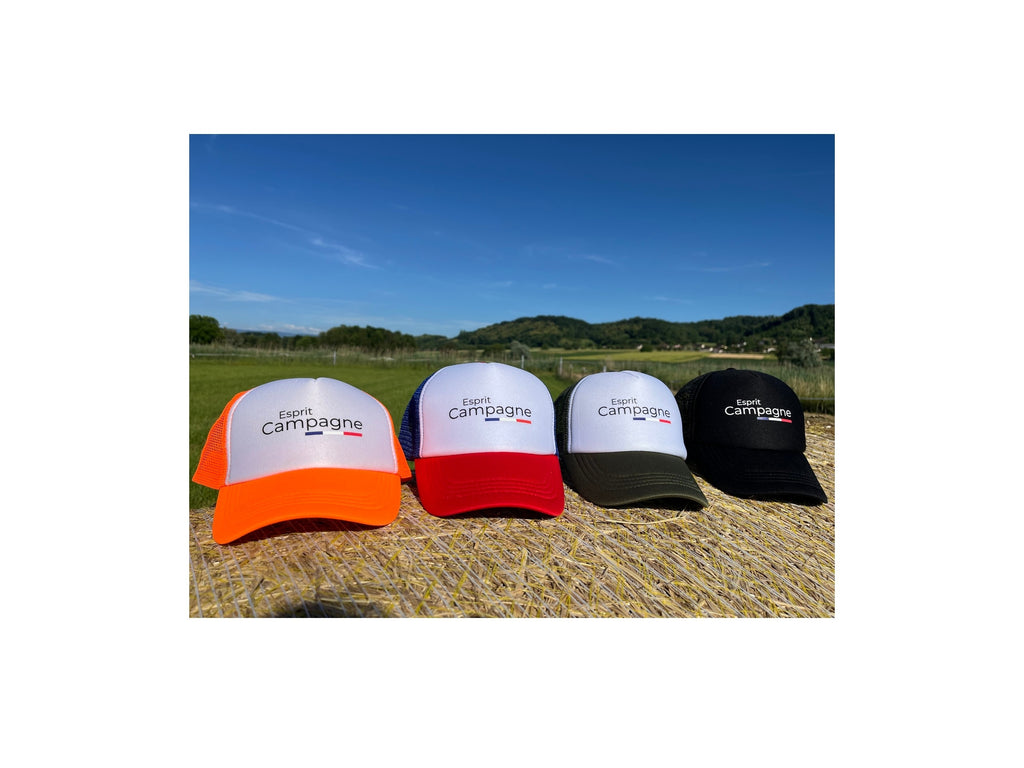 Casquette Trucker Noire " Esprit Campagne "