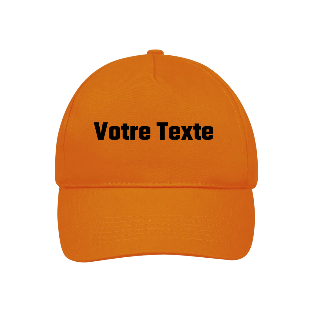 Casquette Orange Personnalisable