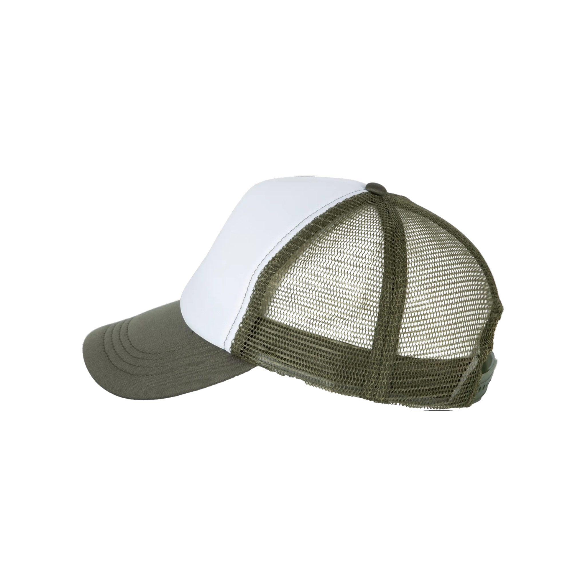 Casquette Trucker Kaki foncé / Blanc  " Esprit Campagne "
