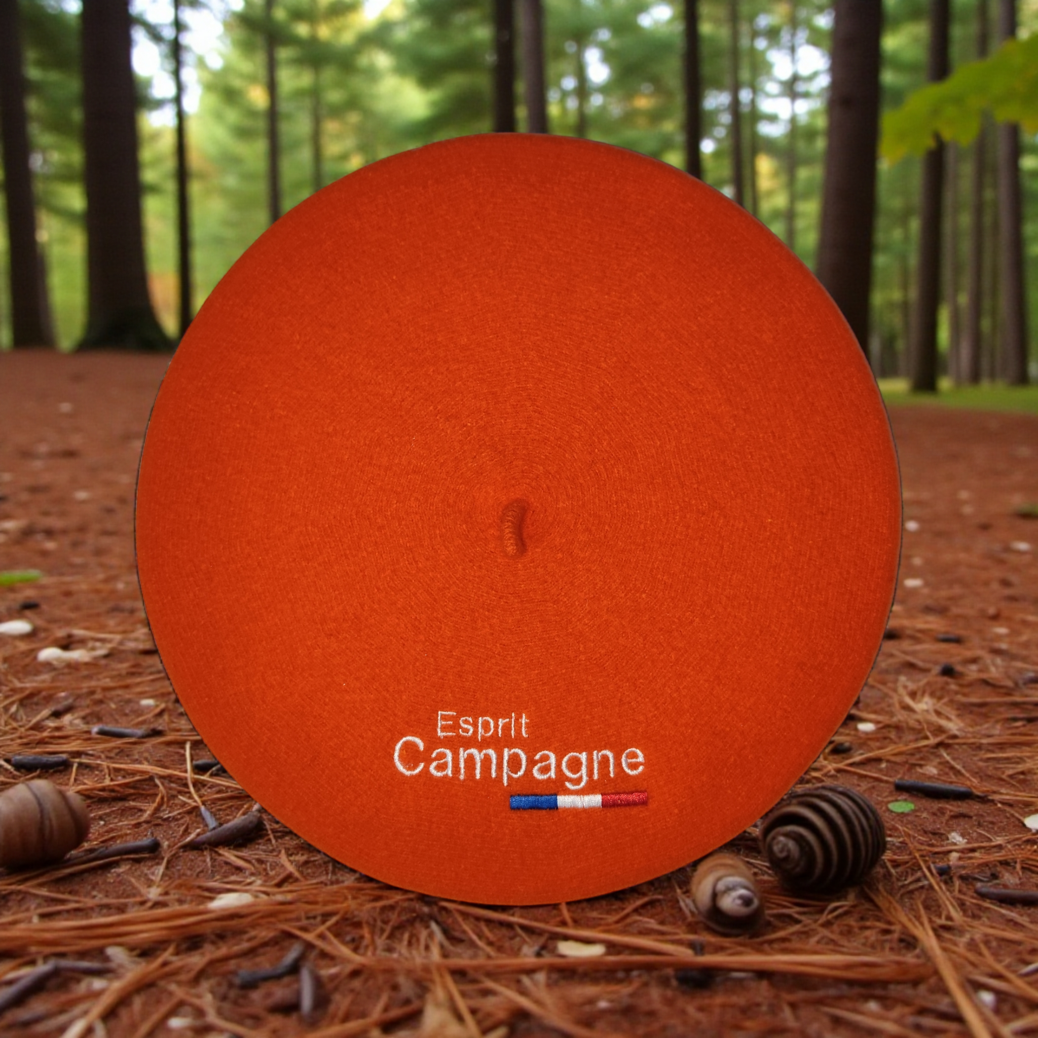 Béret Orange "Esprit Campagne"